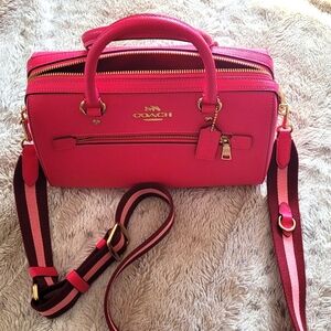 Coach Hot Pink Rowan Crossbody Bag, NWT